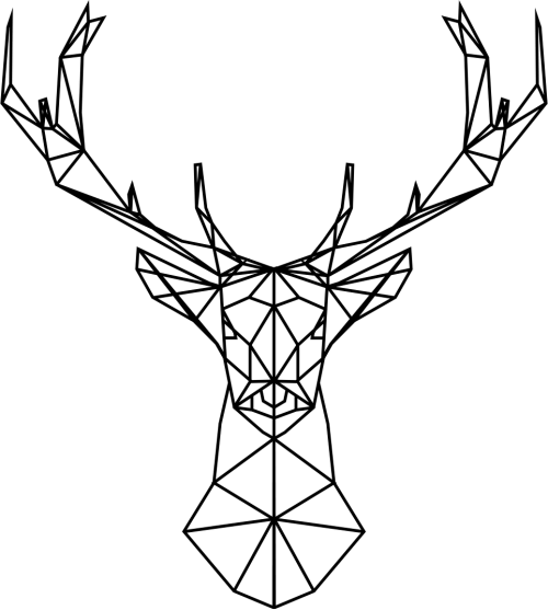 Jeleń - Czarny - Damska v3