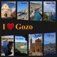 Bluza chłopięca z kapturem I love Gozo