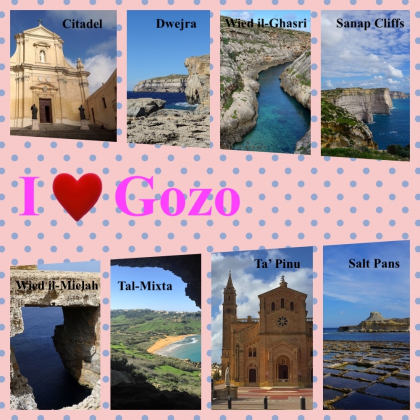 Bluza dziewczęca I love Gozo