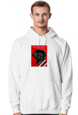 BLUZA Z KAPTUREM MOPS - 50% DOCHODU PRZEZNACZAM NA SCHRONISKO NA PALUCHU! :)