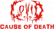 Maseczka COVID-19 - 'Cause of Death' logo RED
