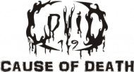 Kubek COVID-19 - 'Cause of Death' logo BLACK