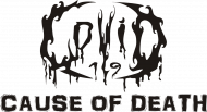 Koszulka COVID-19 - 'Cause of Death' logo Black