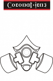 Koszulka 'Skull in gasmask CV International' WHITE.