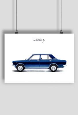 Plakat A1 - 1973 FSO FIAT 132P - ŁJD Drawings
