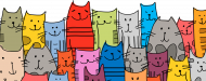 Kubek - Koty kolorowe