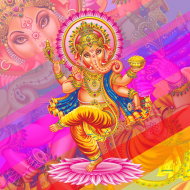 Maseczka - Kolorowy Ganesha