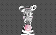 Maseczka Kolorowa Zebra