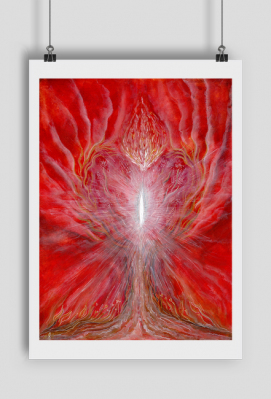 Serce Boga - plakat 59x84cm - Blessed Art