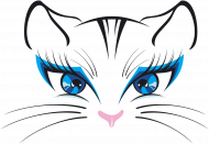 kolorowa kotka dla kobiety