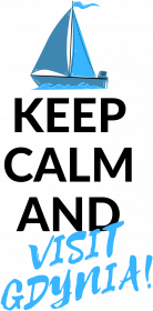 Koszulka męska t-shirt z nadrukiem: Keep calm and Visit Gdynia!