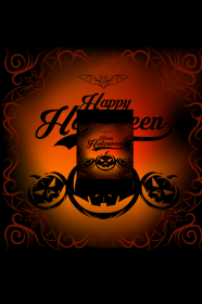 Bluza męska z kapturem FullPrint Happy Halloween 001
