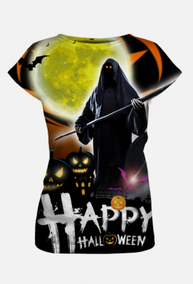 Koszulka damska FullPrint Happy Halloween 002 - streetshirt