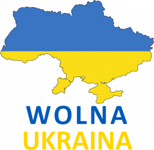 koszulka wolna ukraina mapa flaga męska - nadruk