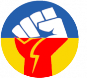 koszulka wolna ukraina polska ukraina walka męska - nadruk
