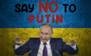 bluza unisex wolna ukraina say no to putin - nadruk