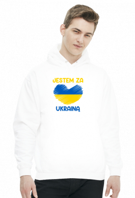 bluza unisex wolna ukraina jestem za ukrainą serce flaga - Dla Ukrainy