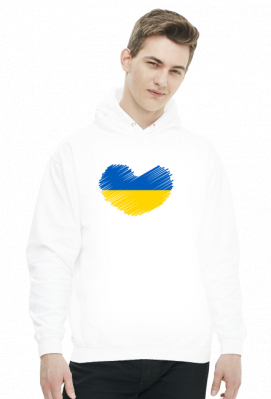 bluza unisex wolna ukraina serce flaga - Dla Ukrainy