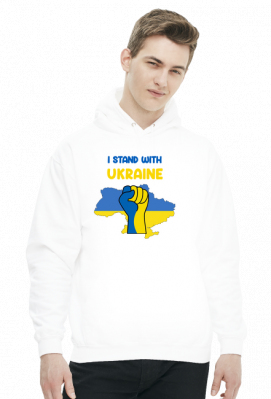bluza unisex wolna ukraina i stand with ukraine mapa flaga - Dla Ukrainy