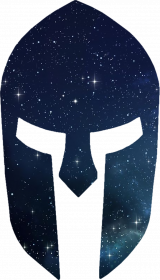 Koszulka męska czarna ,,Galaxy helmet