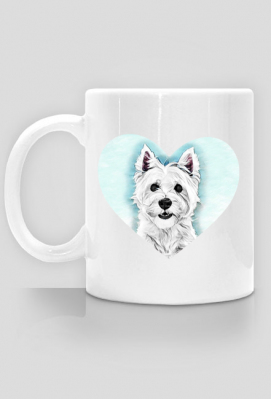 Kubek I love Westie West Highland White Terrier - westie_shop