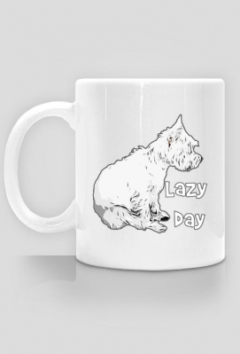 Kubek Lazy Day Westie West Highland White Terrier - westie_shop