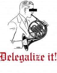 Delegalize it - męska granatowa
