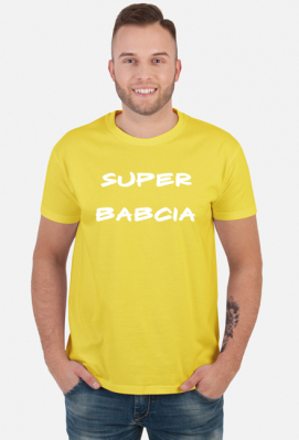 Super babcia kolory, biały napis. - Fajne Koszulki itp