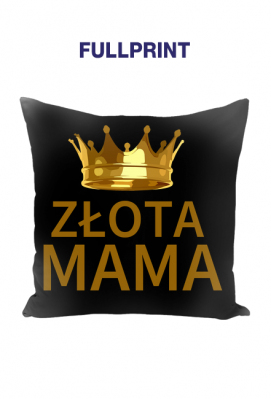 Złota mama czarna poduszka - ulala26
