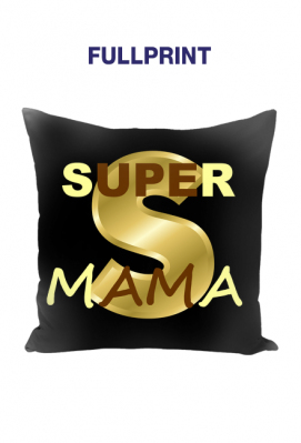 Super mama czarna poduszka - ulala26