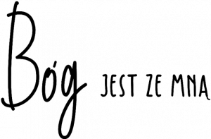 JEST ZE MNA JEZUS BÓG CHRYSTUS WIARA GOD JESUS CHRIST CHRISTIAN FAITH - nadruk