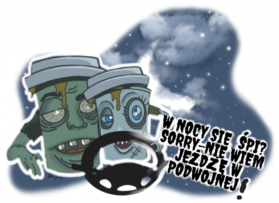 W nocy się śpi? Sorry- nie wiem, jeżdżę w podwójnej!