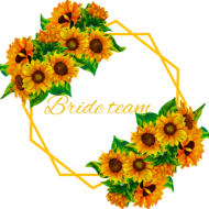 Bride team sunflower - kubek