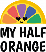 Koszulka - My half Orange (Oryginalny Prezent)