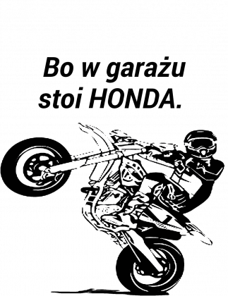 BLUZA MĘSKA ,,BOND CZY HONDA,,