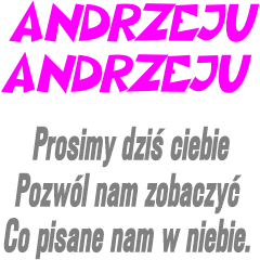 KUBEK ,,ANDRZEJKI,,