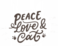 Torba- Peace, love, cat