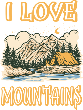 Koszulka damska górska-  I LOVE MOUNTAINS  Góry