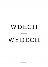 Plakat - Wdech Wydech - Typografia