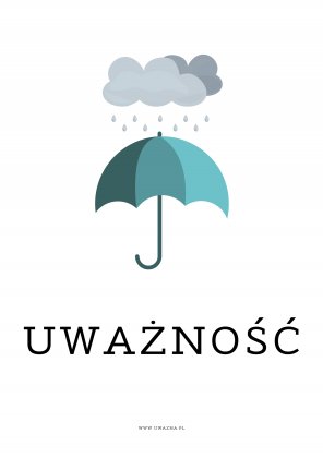 Plakat - Uważność - Odporność na niepogodę - Grafika