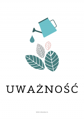 Plakat - Uważność - Dbanie o umysł - Grafika