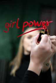 Damska Koszulka z Długim Rękawem "Girl power"