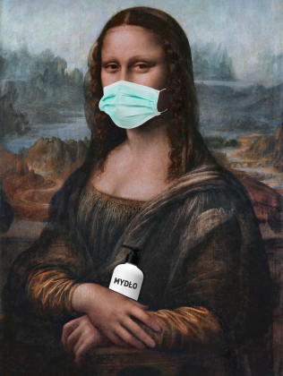 Covidova Mona Lisa.