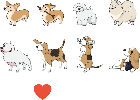 I Love Dogs - Kocham psy- pieski - Psy