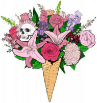 SkullGirl – Kwiatowe lody (kolorowe)