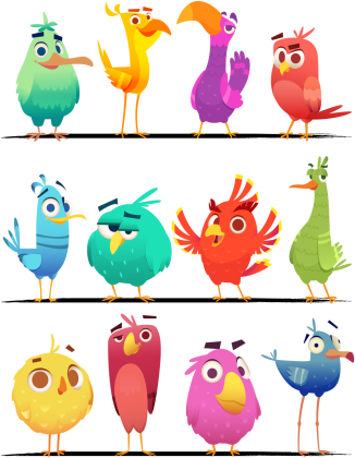 Colorful Birds