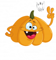 Koszulka dla dziewczynki Happy Halloween