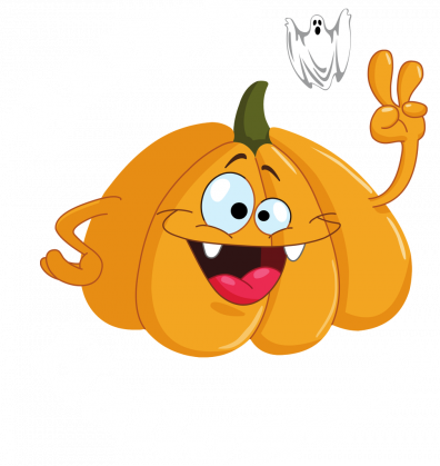 Koszulka dla dziewczynki Happy Halloween