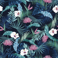 Bluza z kapturem Tropical Flowers
