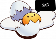 T-shirt Sad Egg